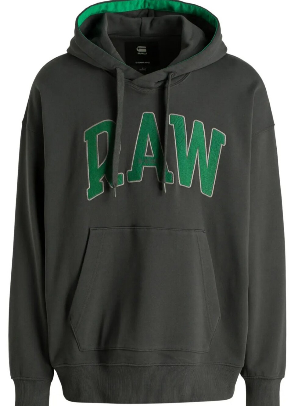 G-star Raw University Men's Greenish Grey Oversized Hoodie Sweatshirt Size M NWT